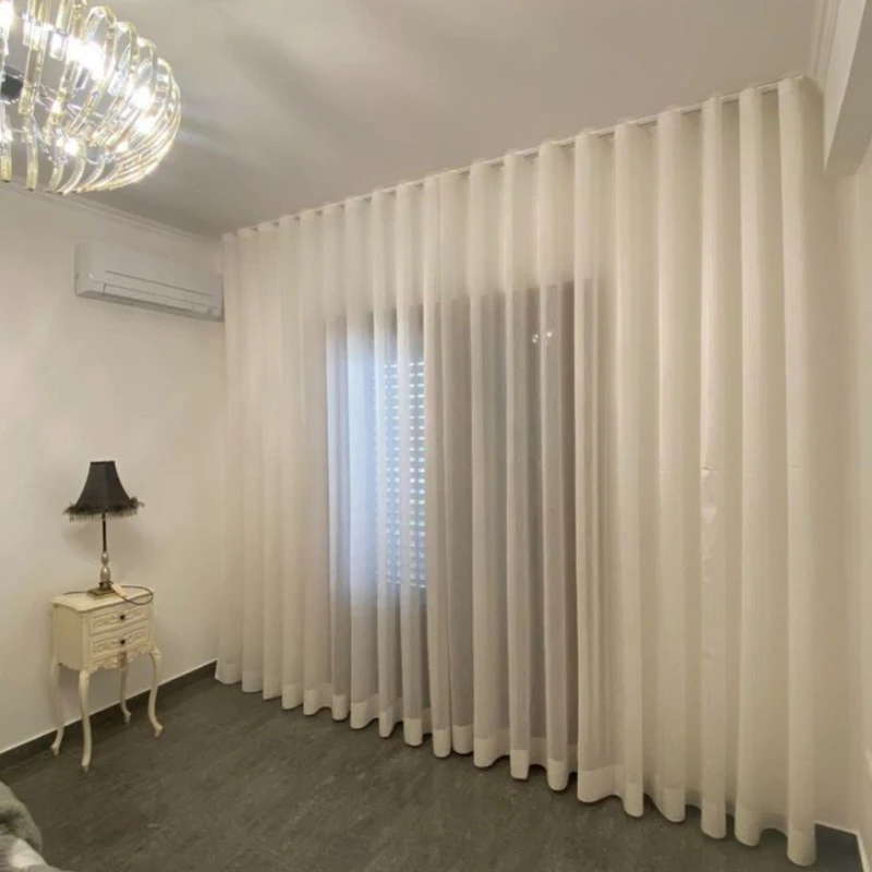 پرده مدل حریر شاین اسکاچی دوخت مینیمال سایز 280×900 سانتی‌متر