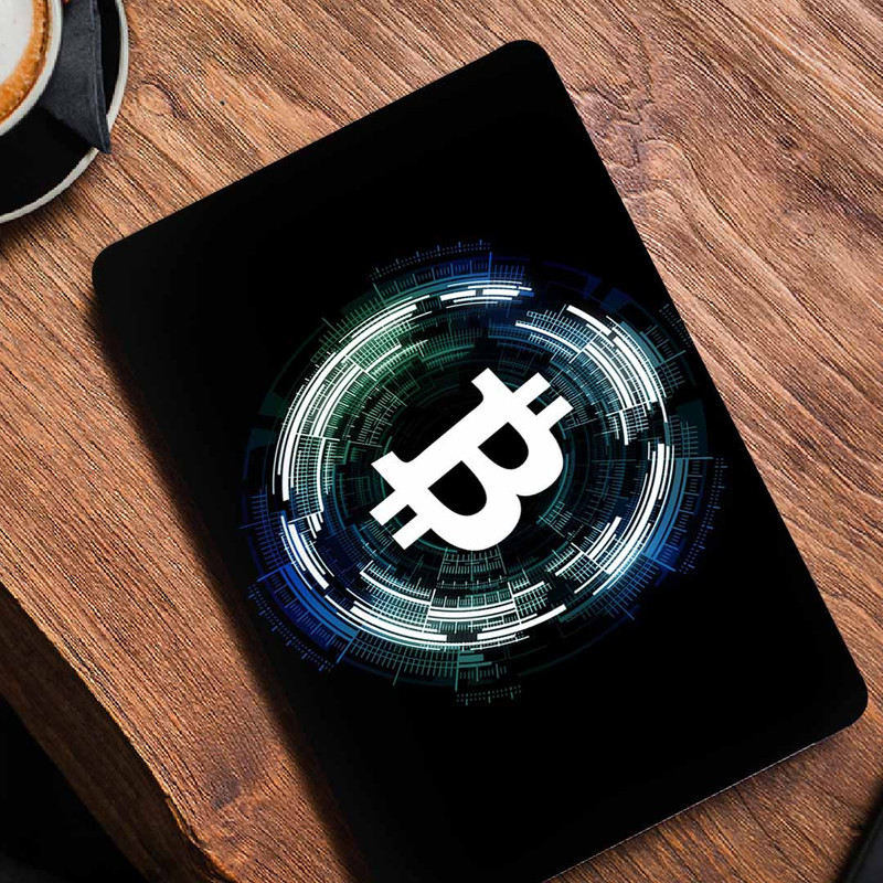 استیکر لپ تاپ طرح bitcoinکد p-1119مناسب برای لپ تاپ 15.6 اینچ