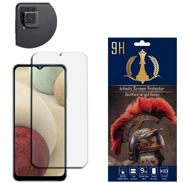   محافظ لنز دوربین اینفینیتی مدل PRO MAX مناسب برای گوشی موبایل سامسونگ Galaxy A12 به همراه محافظ صفحه نمایش