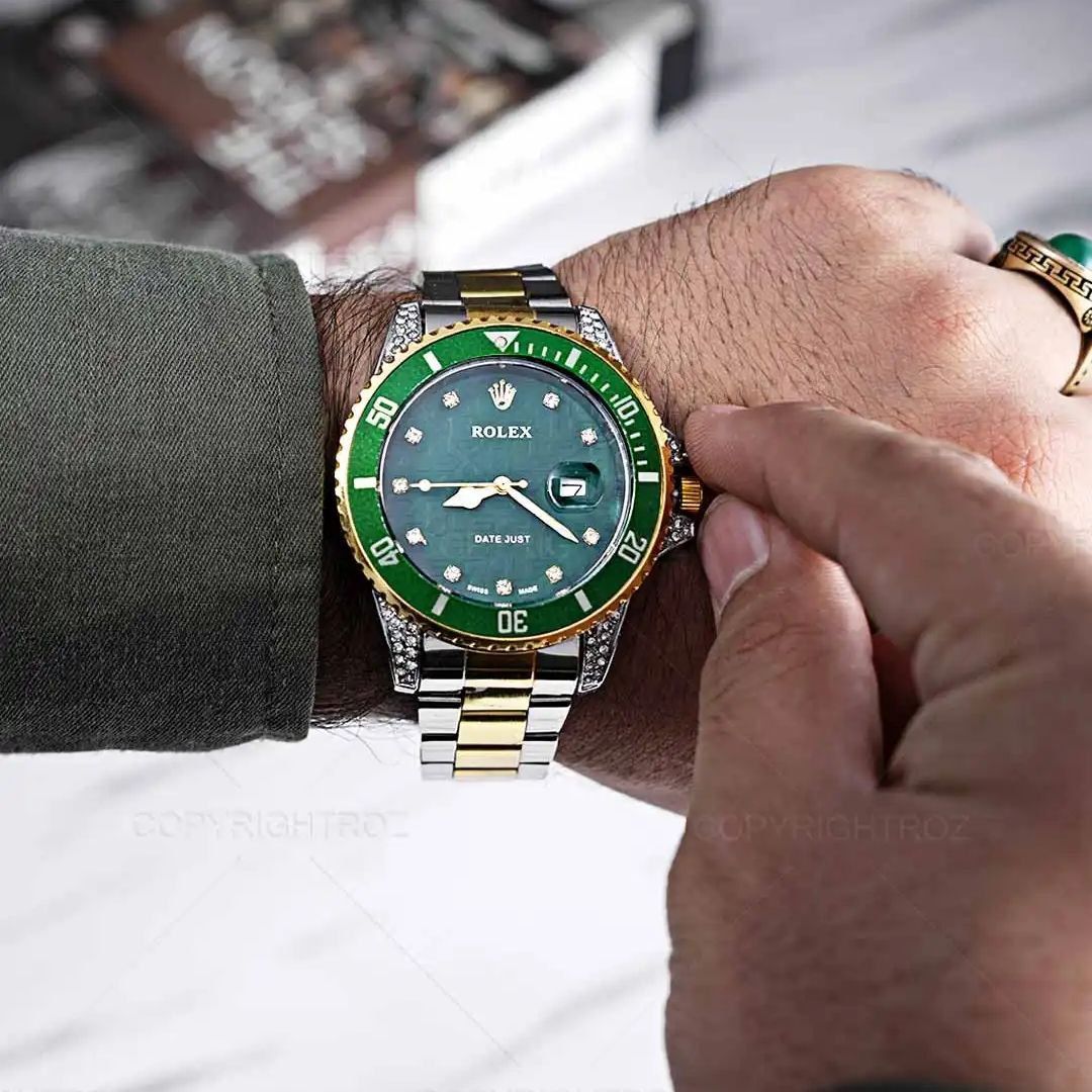 ساعت مچی عقربهای مردانه مدل ساب مارین نگینی 01 - - 2