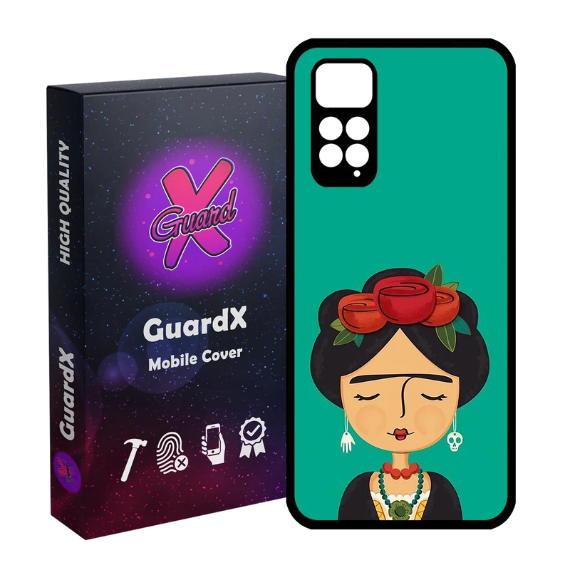 کاور گارد ایکس طرح دختر مدل Glass10783 مناسب برای گوشی موبایل شیائومی Redmi Note 11S/ Note 11 4G