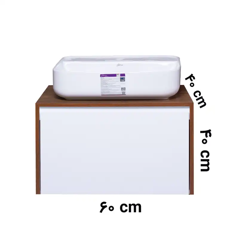 ست کابینت و روشویی مانلی مدل H17 به همراه آینه و باکس