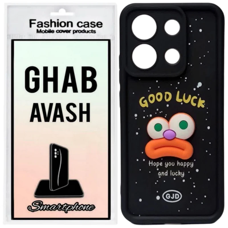 کاور قاب آوش طرح سولید فانتزی عروسکی مدل 04 مناسب برای گوشی موبایل شیائومی REDMI NOTE13 PRO 4G