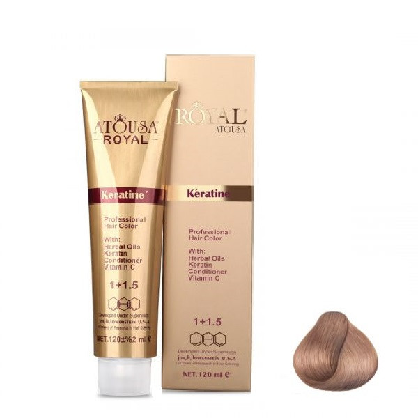 رنگ مو آتوسا رویال شماره 8.08 حجم 120 میلی لیتر رنگ بلوند کاراملی