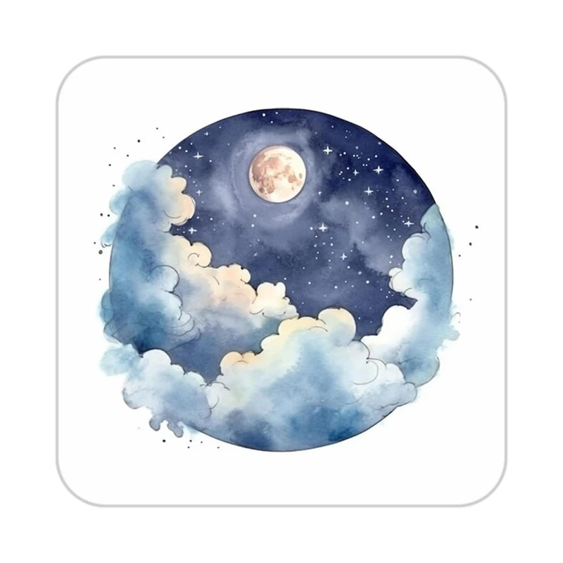 زیر لیوانی کاکتی طرح ماه و ستاره مدل mp53448