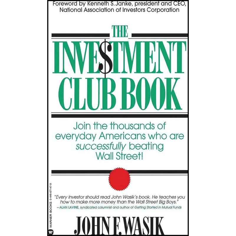 کتاب The Investment Club Book اثر John F. Wasik انتشارات بله