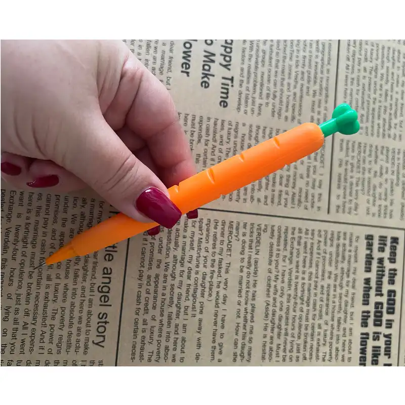 بسته لوازم تحریر مدل هویج توپی کد 02 مجموعه 3 عددی