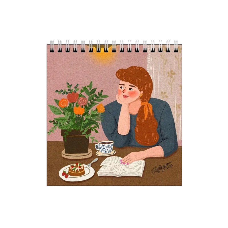 دفتر طراحی طرح دختر و اتاق دنج کد 9278437