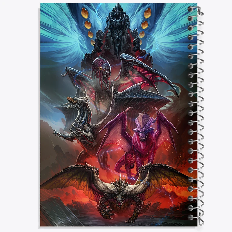 دفتر نت موسیقی 50 برگ خندالو مدل بازی شکارچی هیولا (Monster Hunter) کد 33282