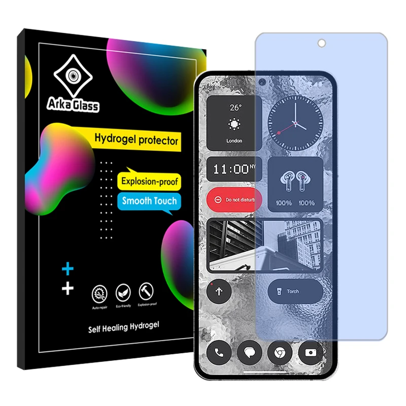 محافظ صفحه نمایش ضد اشعه آبی آرکا گلس مدل Tough مناسب برای گوشی موبایل ناتینگ فون 2
