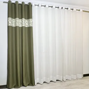 پرده مدل پانچ بوردر طرح مدرن سایز 140x280 سانتی متر