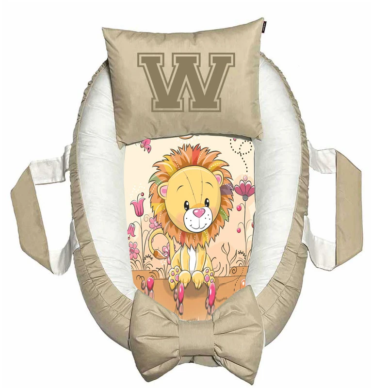 تشک غلت گیر نوزاد پادآفرین مدل شیر طرح حرف W