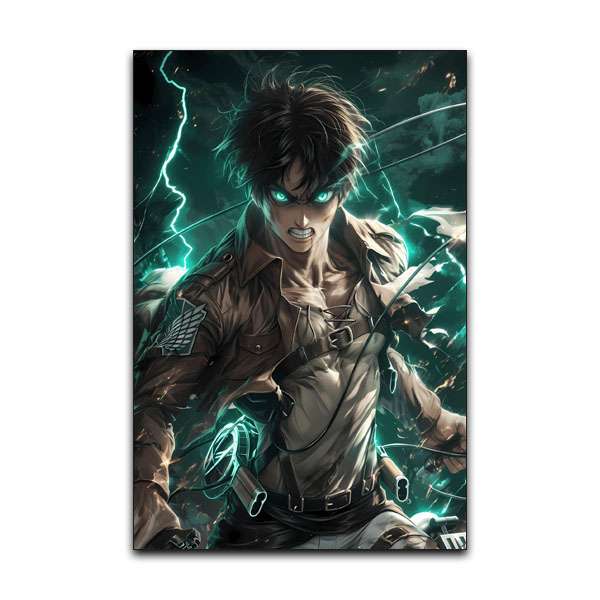تابلو شاسی گوفی مدل ارن یگر انیمه اتک آن تایتان طرح AOT Eren Yeager Attack on Titan Anime کد GREN32