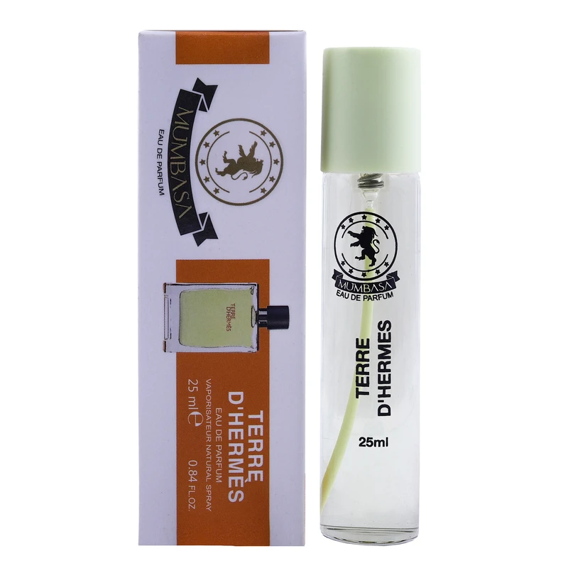 عطر جیبی مردانه مومباسا مدل TERRE D HERMES حجم 25 میلی لیتر