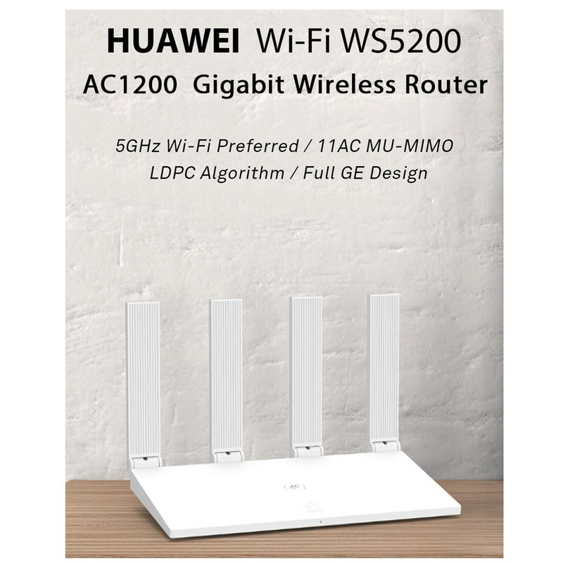 اکسس پوینت و گسترش دهنده محدوده بی‌سیم هوآوی مدل 1200Mbps-Dualcore-Dualband-Gigabiti