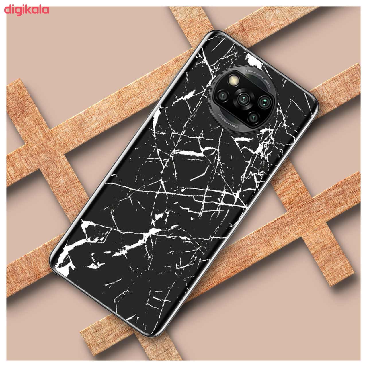 برچسب پوششی راک اسپیس طرح Marble-BK مناسب برای گوشی موبایل شیائومی POCO X3 Pro main 1 1