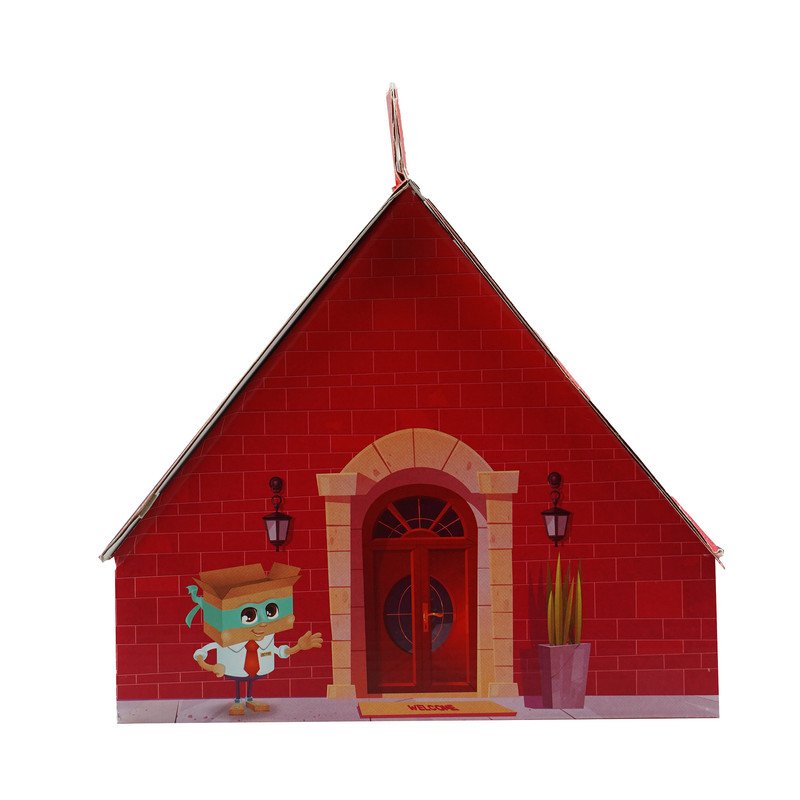 ساک هدیه مدل کلبه سه بعدی بسته 4 عددی