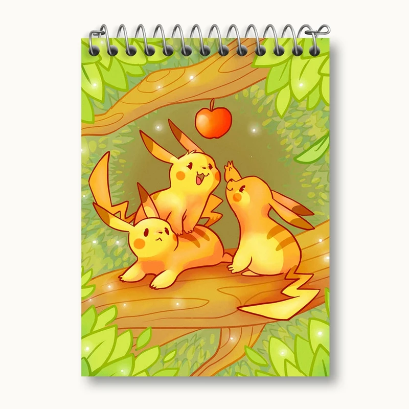 دفتر یادداشت 50 برگ خندالو مدل پیکاچو انیمه پوکمون کد 17359