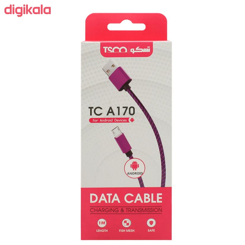 مشخصات قیمت و خرید کابل تبدیل Usb به Microusb تسکو مدل Tc A170 طول 1 متر دیجی کالا