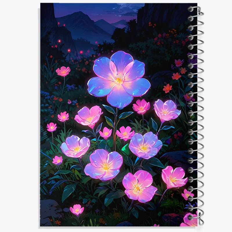 دفتر لیست خرید 50 برگ خندالو طرح گل های کیوت کد F6653