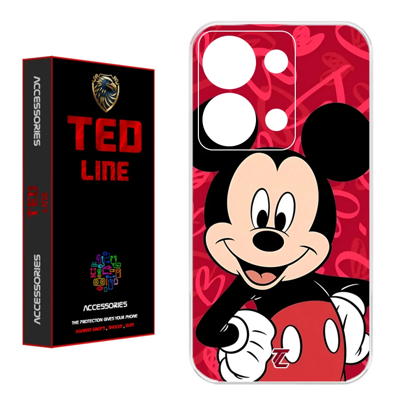 کاور تدلاین طرح میکی موس کد 1148 مناسب برای گوشی موبایل شیائومی Redmi Note 13 Pro 4G / Poco M6 Pro