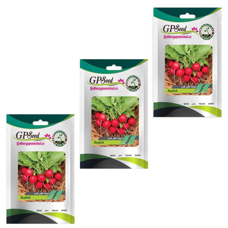 بذر تربچه نقلی گلبرگ پامچال کد GPF-145 مجموعه 3 عددی