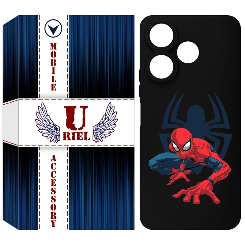 کاور یوریل مدل KSH کد 75 طرح اسپایدرمن مناسب برای گوشی موبایل شیائومی Redmi 13x