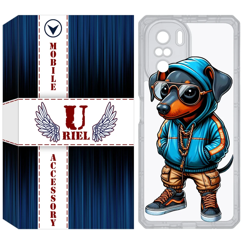 کاور یوریل مدل Clear کد 49 طرح سگ مناسب برای گوشی موبایل شیائومی Poco F3 / Redmi K40 / Mi 11i