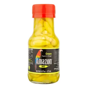 ترشی تند فلفل سبز در سرکه آمازون - 177 میلی لیتر