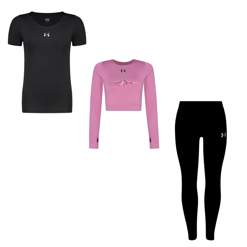 ست سه تکه لباس ورزشی زنانه مدل 4101-7101-63 رنگ مشکی