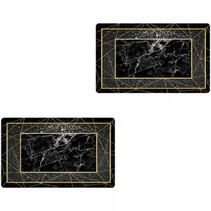 پادری مدل سنگ مدرن رویه مخمل طرح ترک کد D.260 مجموعه دو عددی