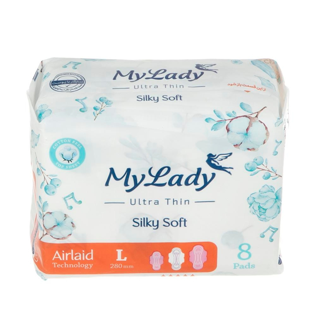 نوار بهداشتی مای لیدی مدل SiIky Soft سايز بزرگ مجموعه 6 عددی