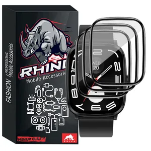 محافظ صفحه نمایش راینو مدل PMMA مناسب برای ساعت هوشمند هایلو RS5 بسته 3 عددی