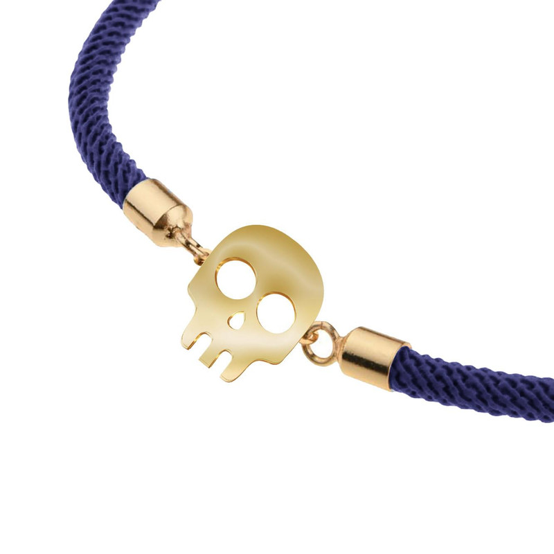 دستبند طلا 18 عیار زنانه مدوپد مدل جمجمه کد D15-10290