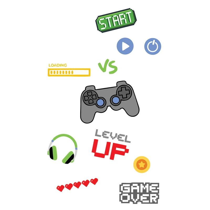 استیکر لپتاپ و موبایل کد STG1400 مجموعه 11 عددی