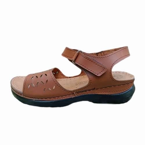 صندل زنانه مدل آروین طبی رنگ عسلی