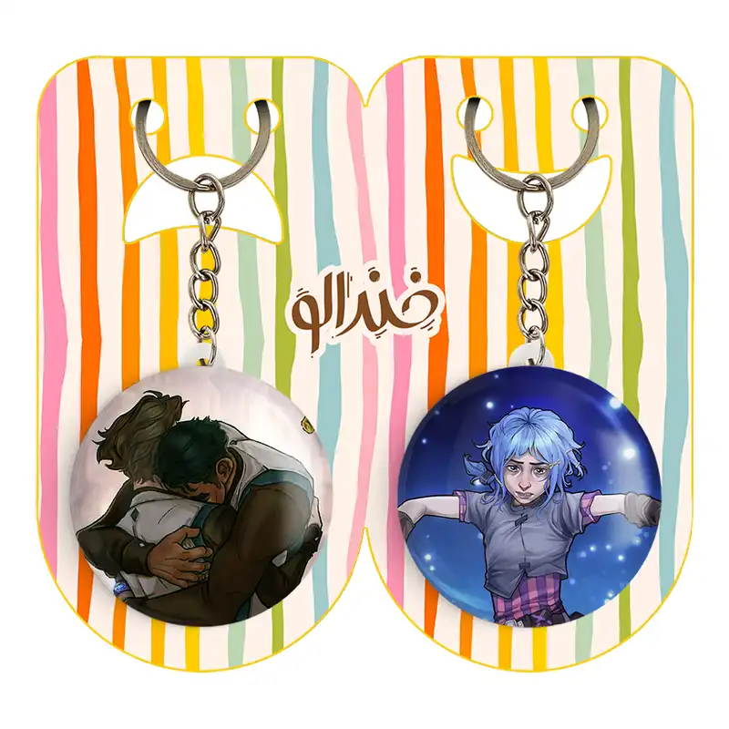 جاکلیدی خندالو مدل پاودر و ویکتور و جیس آرکین Arcane کد 2109521090 مجموعه 2 عددی