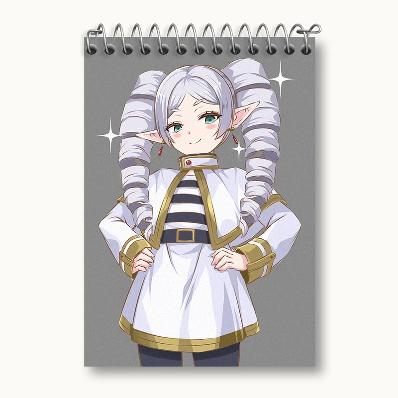 دفتر یادداشت 50 برگ خندالو مدل انیمه فریرن (Frieren) کد 33856