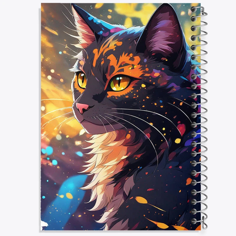 دفتر مشق 100 برگ خندالو طرح گربه (Cat) کد N1991