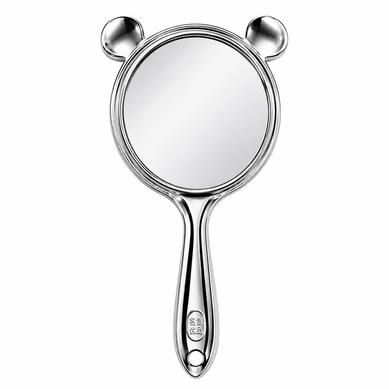 آینه آرایشی دسته‌دار مدل دو طرفه کد p10
