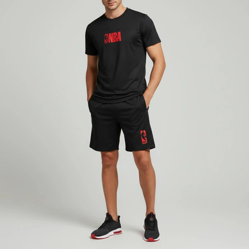 ست تی شرت و شلوارک مردانه مدل NBA کد TSH031