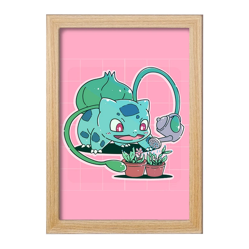 تابلو خندالو مدل بولباسور انیمه پوکمون  کد 17357