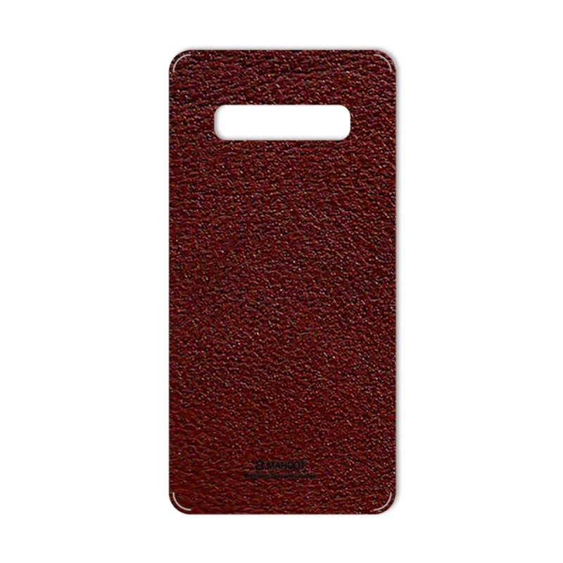 برچسب پوششی ماهوت طرح Natural-Leather مناسب برای گوشی موبایل سامسونگ Galaxy S10 Plus