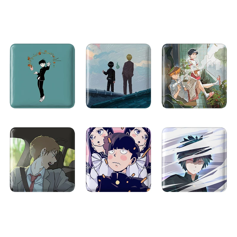 مگنت خندالو طرح انیمه موب سایکو Mob Psycho 100 کد 1537B مجموعه 6 عددی