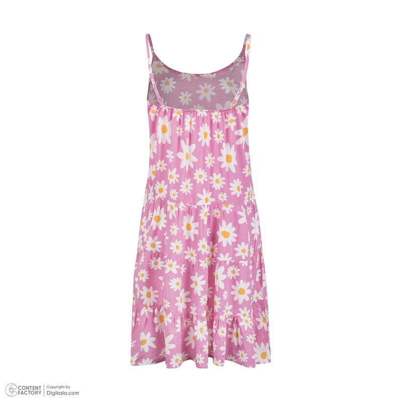 پیراهن زنانه افراتین مدل گل بابونه کد 9594 رنگ صورتی