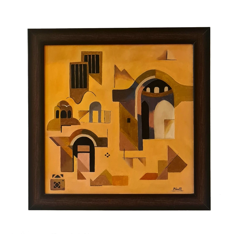 تابلو نقاشی رنگ روغن به سبک انتزاعی مدل آبستره کد 11