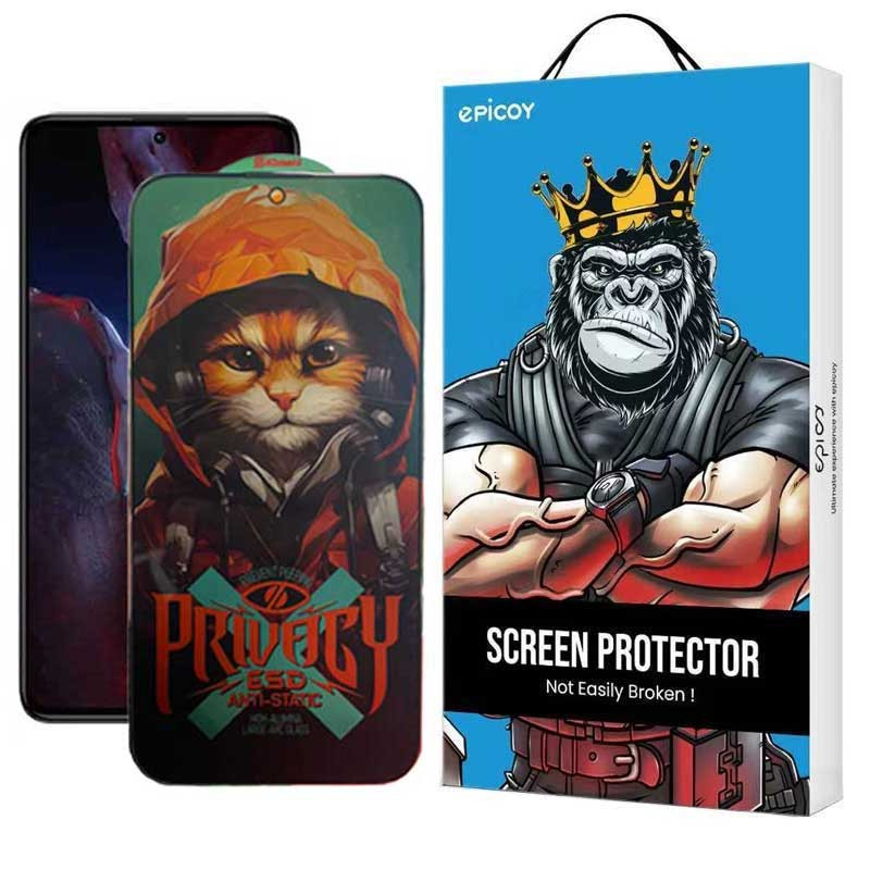 محافظ صفحه نمایش حریم شخصی اپیکوی مدل Privacy Hoodie Cat مناسب برای گوشی موبایل شیائومی Poco F5 Pro / F5 / F4 GT / F3 GT / F4 / F3