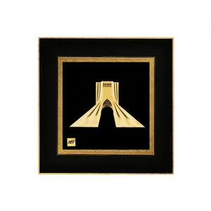 تابلو طلاکوب مارک گلد طرح برج آزادی کد TI012