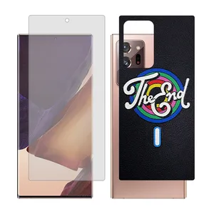 Glass Together model matte screen protector suitable for Samsung Galaxy Note20 Ultra 5G mobile phone with cover sticker on the back of the phone