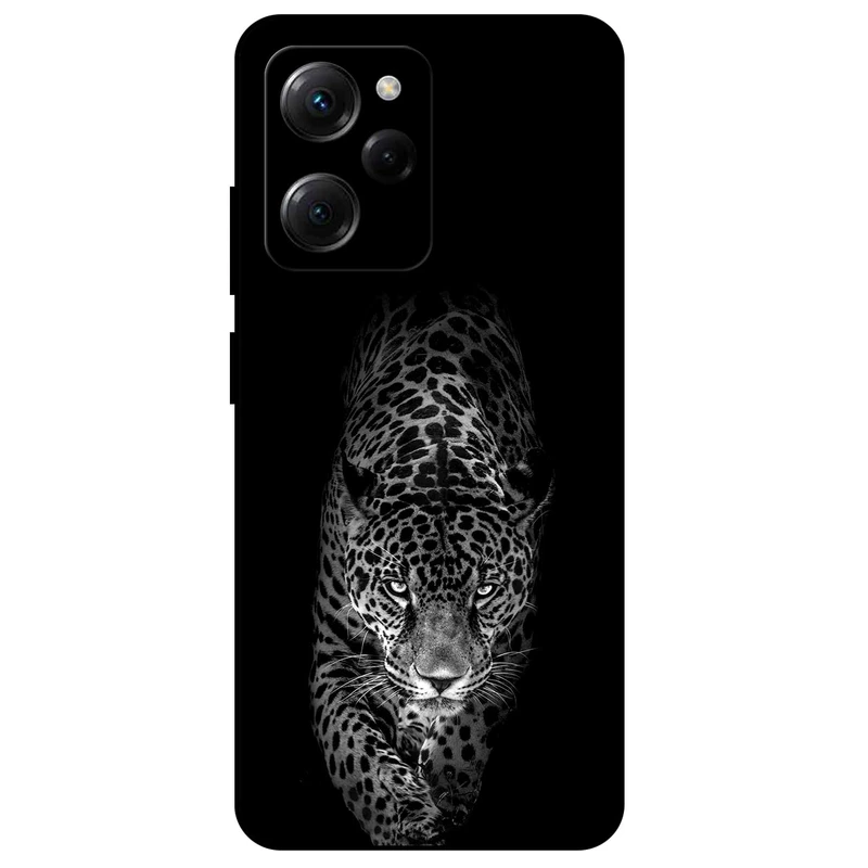 کاور مگافون طرح پلنگ مدل 1879 مناسب برای گوشی موبایل شیائومی Poco X5 Pro  